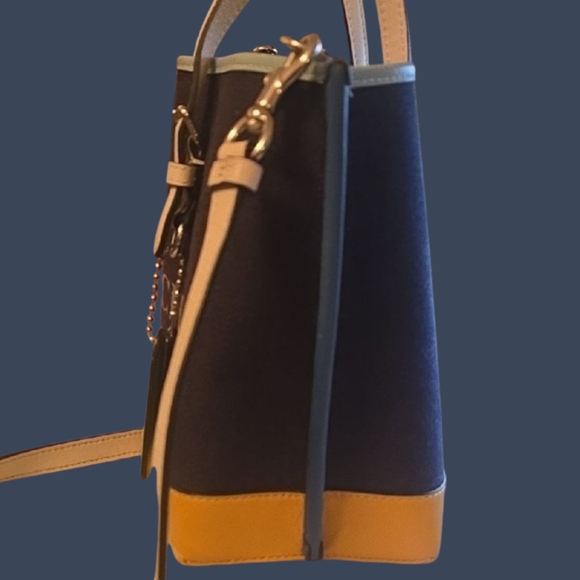 COACH Mollie 25 Tote Bag In Colorblock EUC - Picture 13 of 13